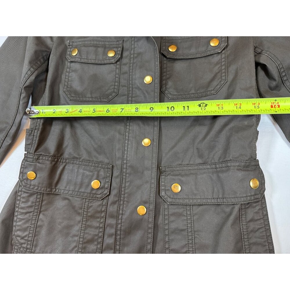 J.Crew The Downtown Field Jacket in olive green Zip Closure small (F328) - Picture 8 of 10